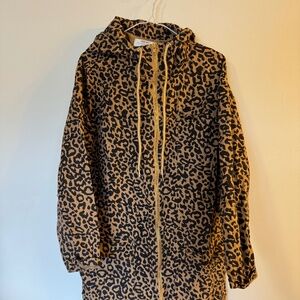 Red Sky Leopard Coat